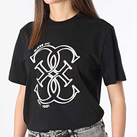 Guess - Camiseta mujer Z4RI01-I3Z14 Negro