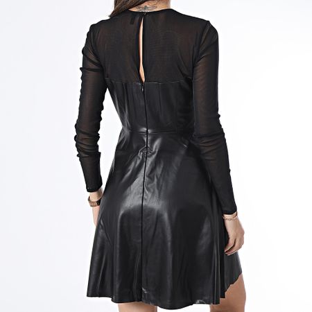 Only - Megan Vestido de manga larga para mujer Negro