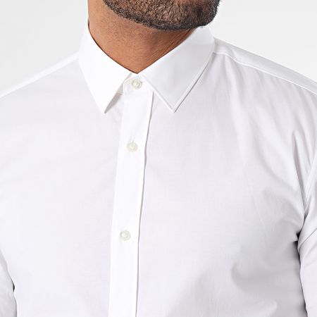 HUGO - Camisa de manga larga Elisha 02 50479396 Blanca