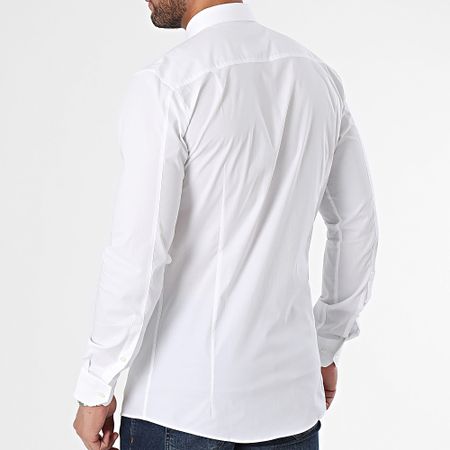 HUGO - Camisa de manga larga Elisha 02 50479396 Blanca