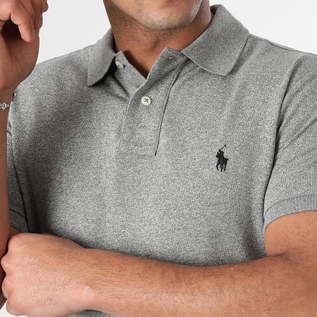 Polo Ralph Lauren - Polo Slim Piqué Algodón Manga Corta Gris Brezo