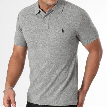 Polo Ralph Lauren - Polo Slim Piqué Algodón Manga Corta Gris Brezo