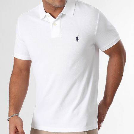 Polo Ralph Lauren - Polo Manga Corta Slim Algodón Piqué Blanco