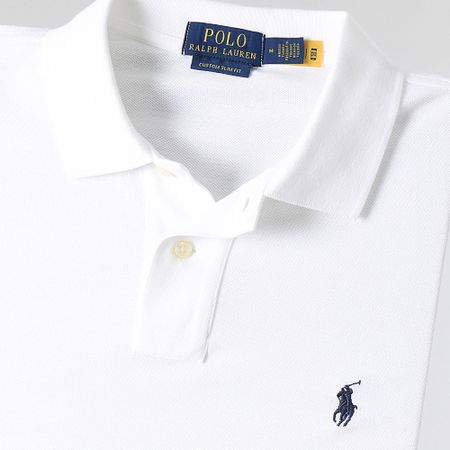 Polo Ralph Lauren - Polo Manga Corta Slim Algodón Piqué Blanco