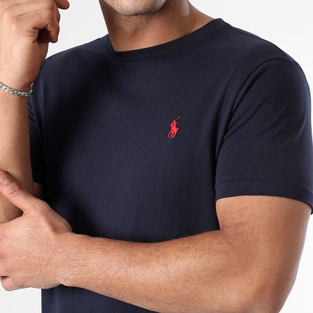 Polo Ralph Lauren - Camiseta slim fit personalizada azul marino