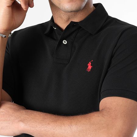 Polo Ralph Lauren - Polo de manga corta Slim Cotton Piqué Negro