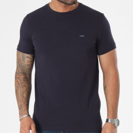 Calvin Klein - 2724 Camiseta cuello redondo azul marino