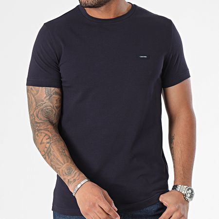 Calvin Klein - 2724 Camiseta cuello redondo azul marino