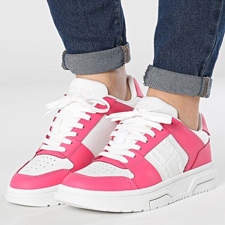 Tommy Jeans - Zapatillas de mujer Skate Mat Mix 2501 Pink Alert
