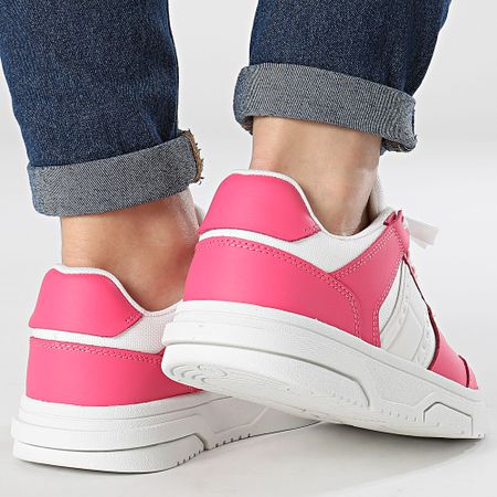 Tommy Jeans - Zapatillas de mujer Skate Mat Mix 2501 Pink Alert