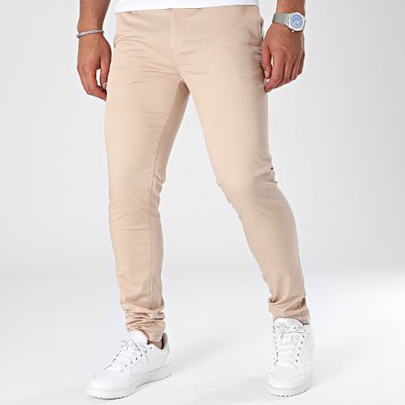 Mackten - Pantalón chino slim beige