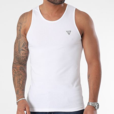 Guess - Camiseta de tirantes U97M02-KCD31 Blanca