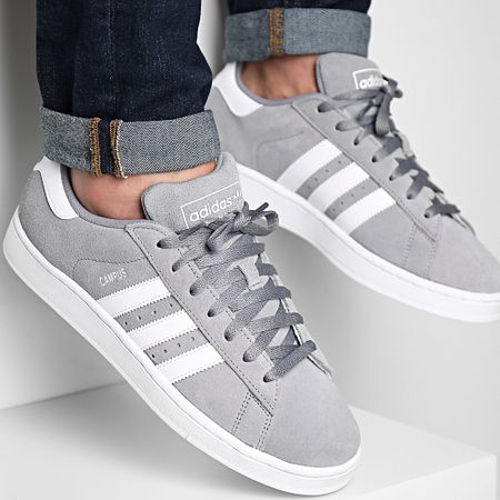 Adidas Originals - Zapatillas Campus 2 ID9843 Gris Calzado Blanco Core Negro
