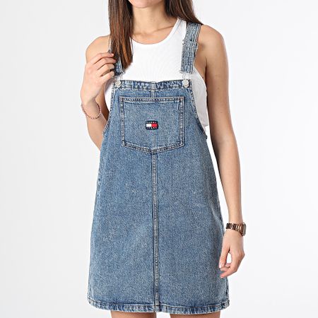 Tommy Jeans - Vestido Salopette Mujer Pichi 7208 Azul Denim
