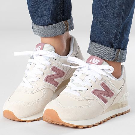 New Balance - Zapatillas Mujer WL574QC2 Beige Rosa