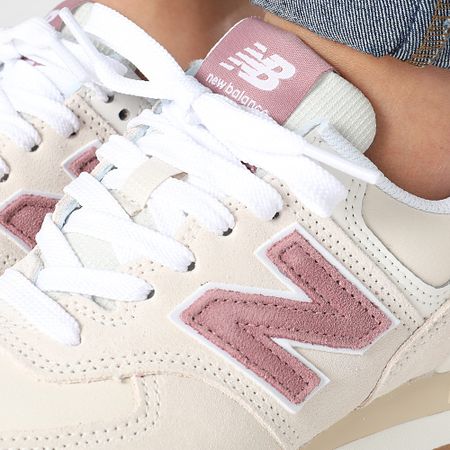 New Balance - Zapatillas Mujer WL574QC2 Beige Rosa