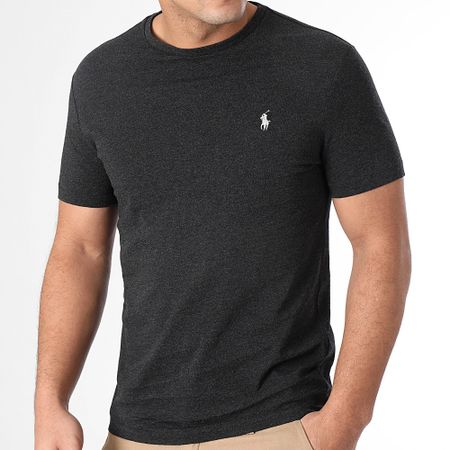 Polo Ralph Lauren - Camiseta Original Player Custom Slim Fit Gris Carbón