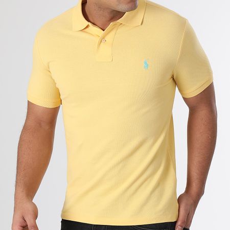 Polo Ralph Lauren - Polo de manga corta Slim Cotton Piqué Amarillo