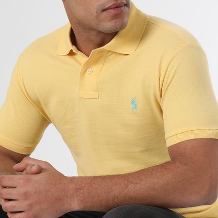 Polo Ralph Lauren - Polo de manga corta Slim Cotton Piqué Amarillo