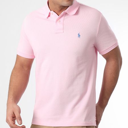 Polo Ralph Lauren - Polo de manga corta Slim Cotton Piqué Rosa
