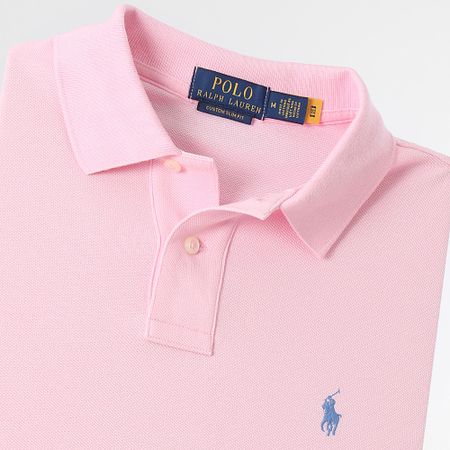 Polo Ralph Lauren - Polo de manga corta Slim Cotton Piqué Rosa