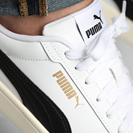Puma - Puma Zapatillas Smash 3.0 390987 Puma Blanco Negro Oro Marfil