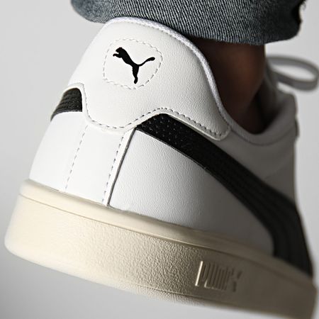 Puma - Puma Zapatillas Smash 3.0 390987 Puma Blanco Negro Oro Marfil