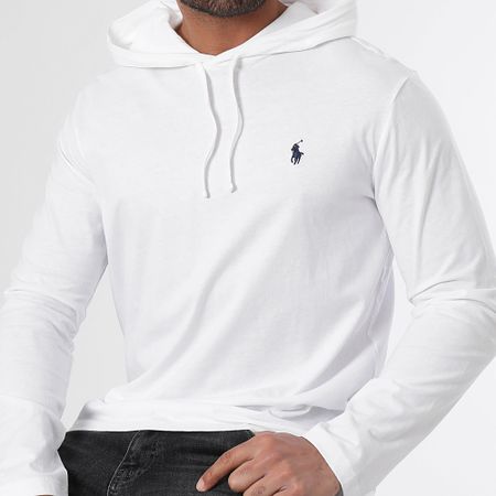 Polo Ralph Lauren - Camiseta manga larga con capucha Original Player Blanco