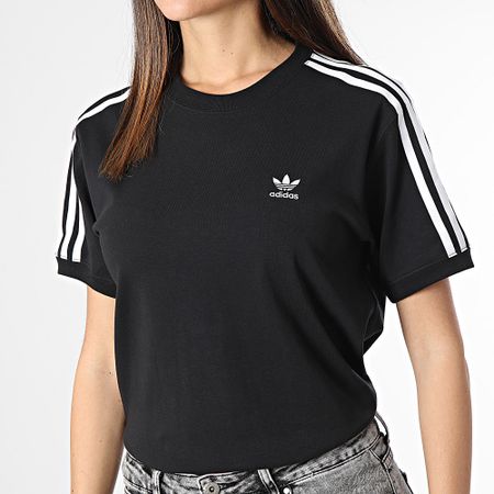 Adidas Originals - Camiseta 3 Rayas Mujer IU2420 Negro