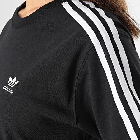 Adidas Originals - Camiseta 3 Rayas Mujer IU2420 Negro