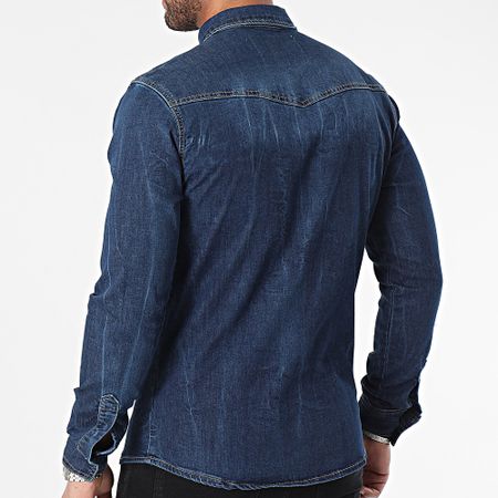 Armita - Camisa vaquera de manga larga JCH908 Azul crudo