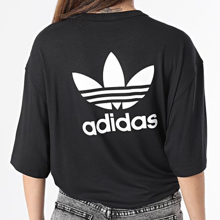 Adidas Originals - Camiseta Trefoil Mujer IU2408 Negro