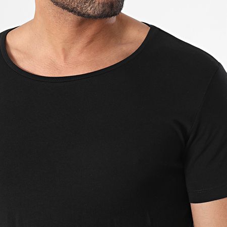 Petrol Industries - Juego De 2 Camisetas Slim Rlycra Negro