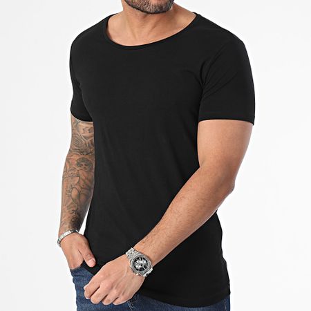 Petrol Industries - Juego De 2 Camisetas Slim Rlycra Negro