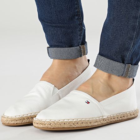 Tommy Hilfiger - Alpargatas Mujer Basic Tommy Flat 6497 Crudo