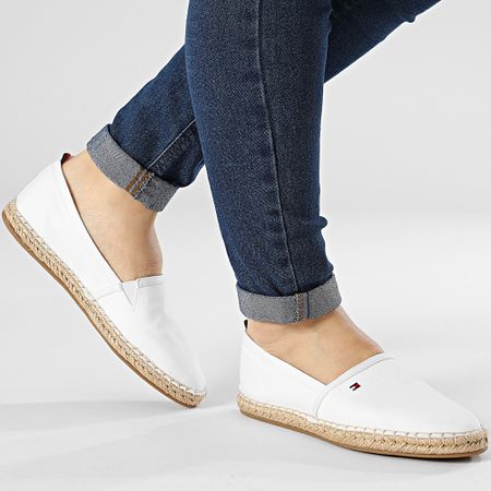 Tommy Hilfiger - Alpargatas Mujer Basic Tommy Flat 6497 Crudo
