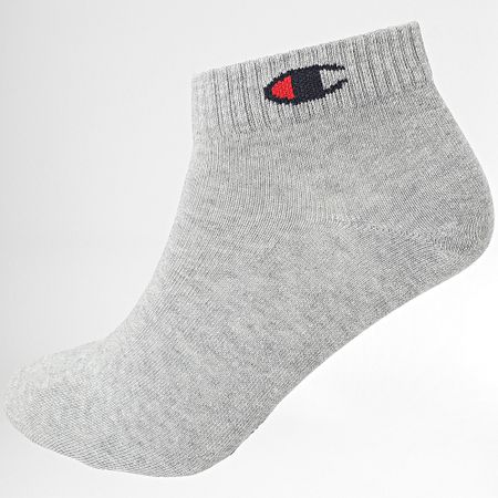 Champion - Pack De 6 Pares De Calcetines U20101 Negro Blanco Gris Heather