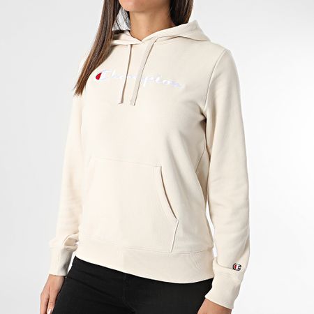Champion - Sudadera con capucha para mujer 117111 Beige