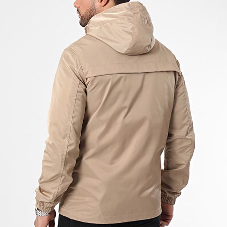 Ikao - Chaqueta con cremallera y capucha beige oscuro