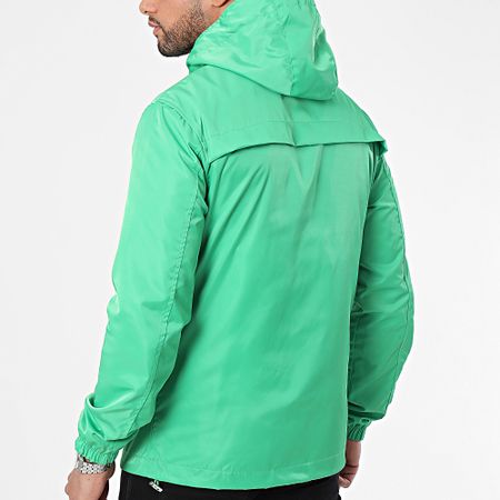 Ikao - Chaqueta verde con cremallera y capucha