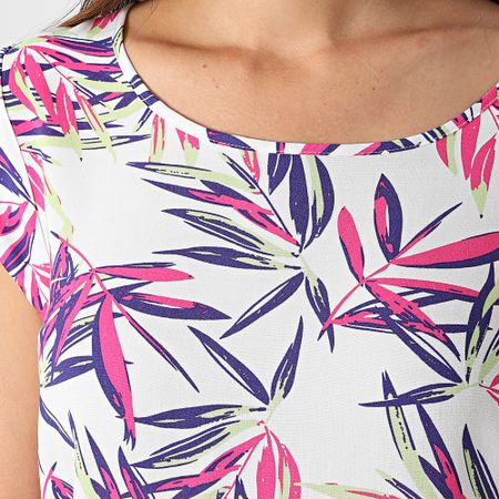 Only - Camiseta Nova Life White Floral para mujer