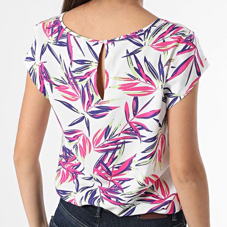 Only - Camiseta Nova Life White Floral para mujer
