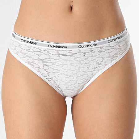 Calvin Klein - Paquete brasileño de 3 pares para mujer QD5225E Blanco Rosa Negro