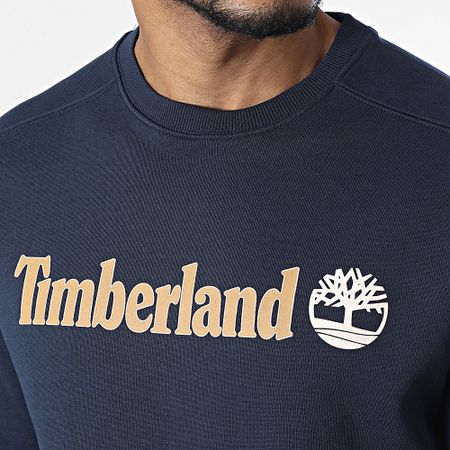Timberland - Crewneck Sweat Top Linear Logo A5UJY Azul Marino