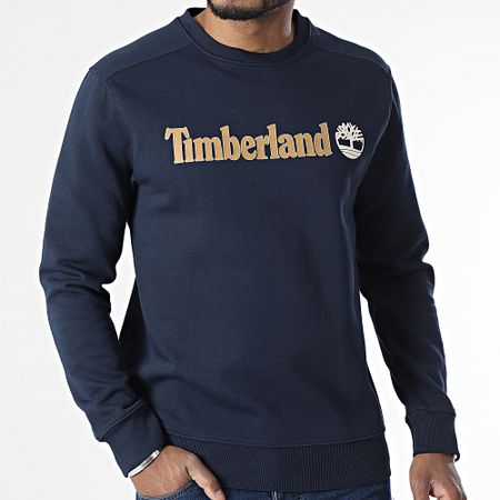 Timberland - Crewneck Sweat Top Linear Logo A5UJY Azul Marino