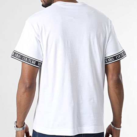 Versace Jeans Couture - Camiseta Cinta 76GAHC06-CJ01C Blanca