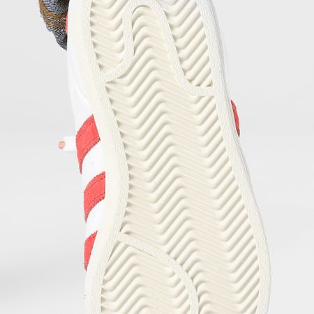 Adidas Originals - Zapatillas Mujer Superstar IG5958 Calzado Blanco Rojo Brillante Wonder Clay