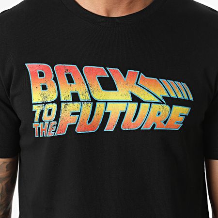 Classic Series - Camiseta Back To The Future Logo Negro