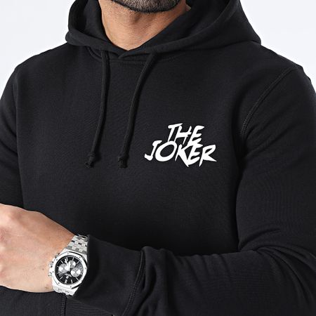 DC Comics - Sudadera con capucha Joker Chrome Negra