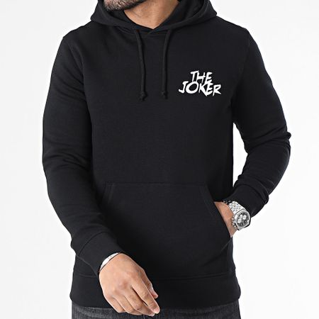 DC Comics - Sudadera con capucha Joker Chrome Negra